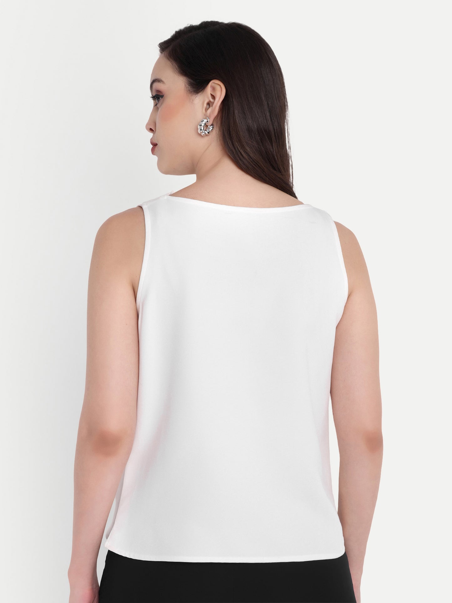 White top with gold applique - esseneur.