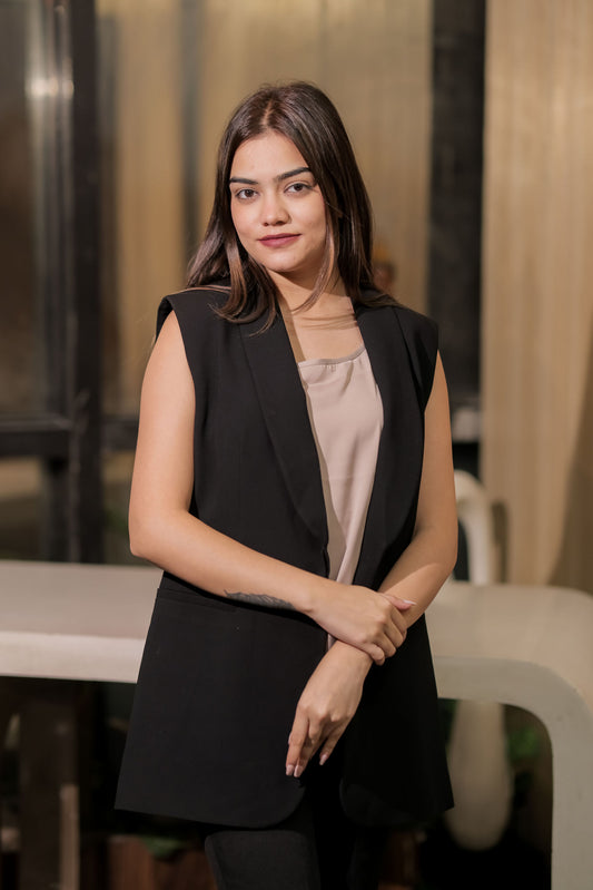 Cream neck satin inner EWTP0099-CRMIN