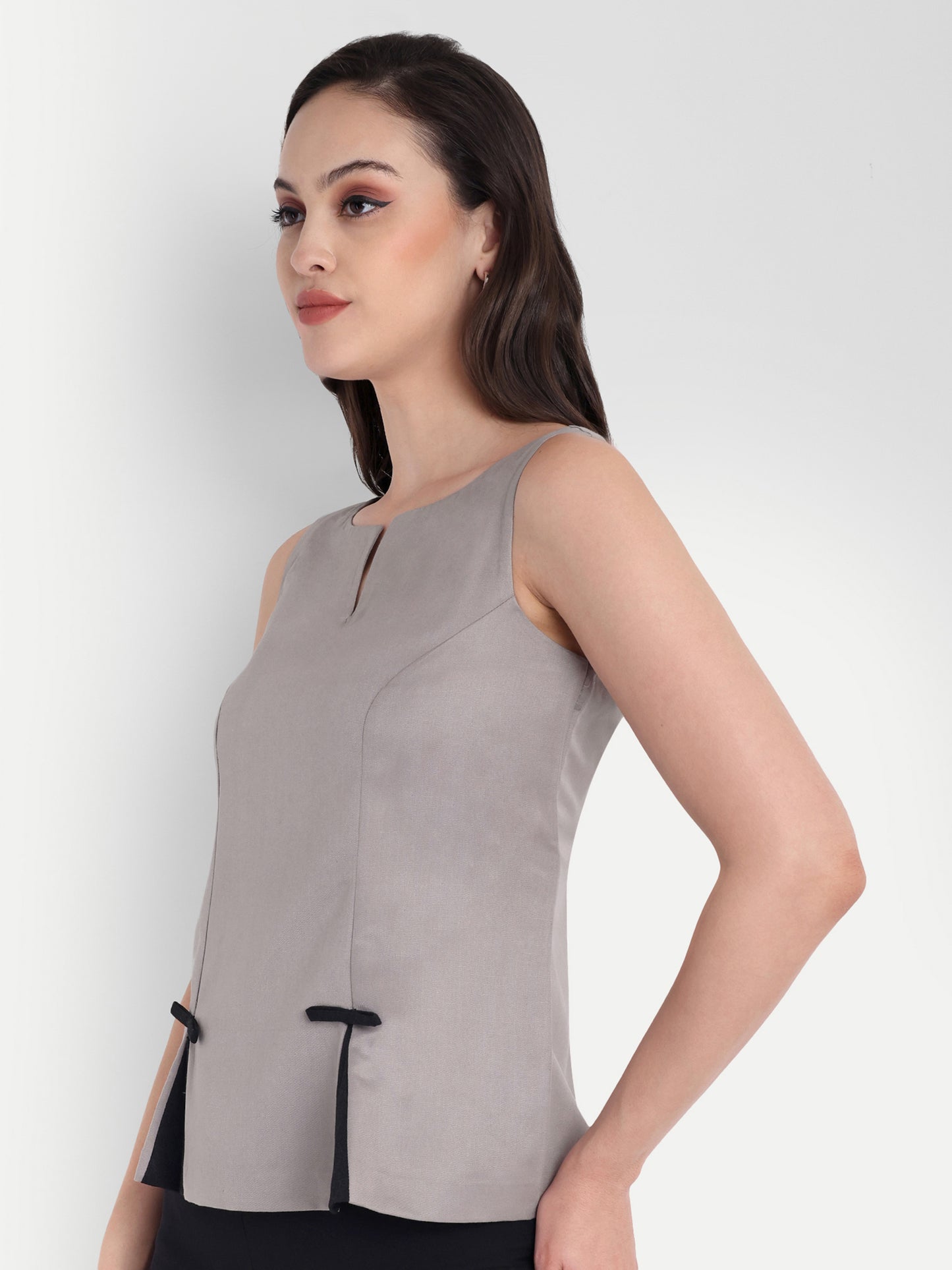 Light Grey with black knots top - esseneur.
