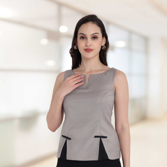 Light Grey with black knots top - esseneur.